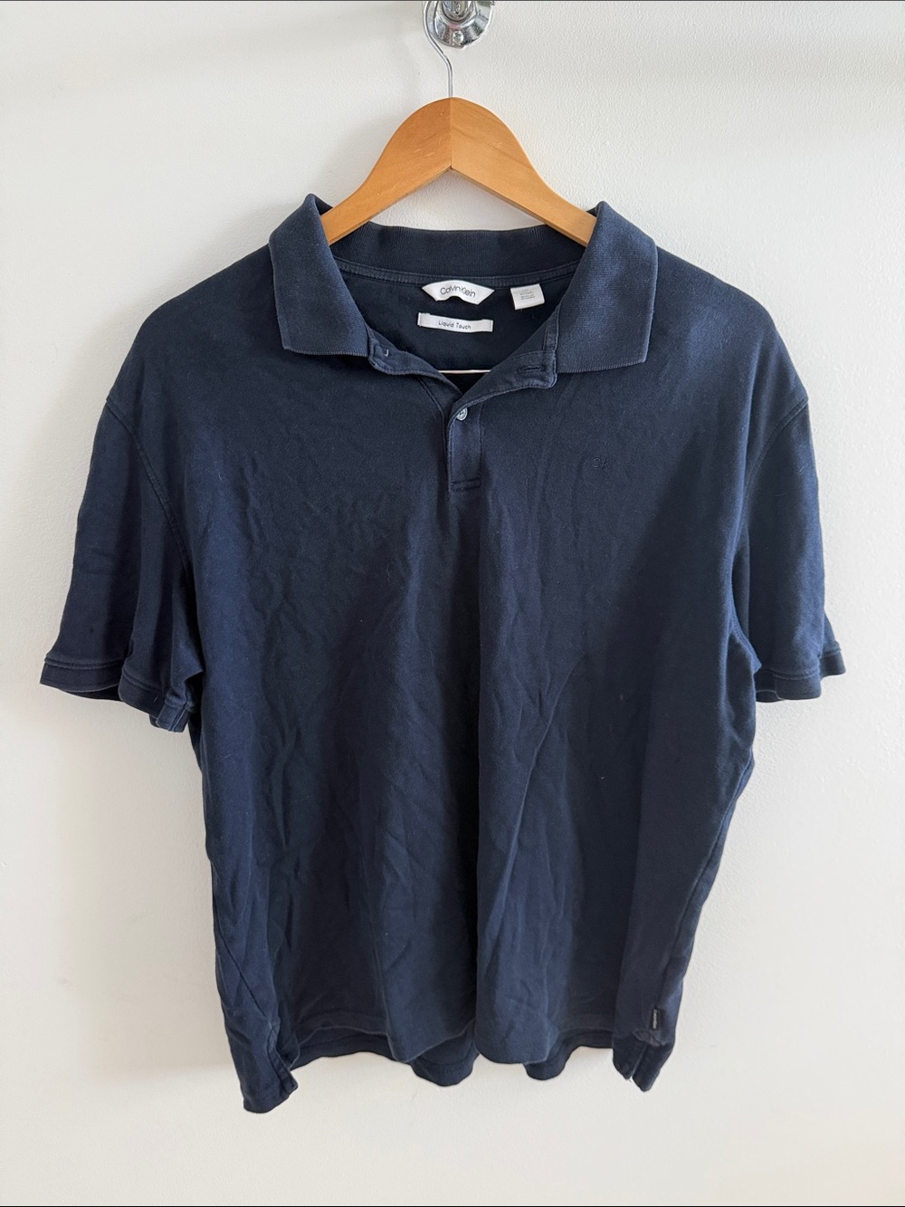 Calvin Klein Navy Short-Sleeve Polo